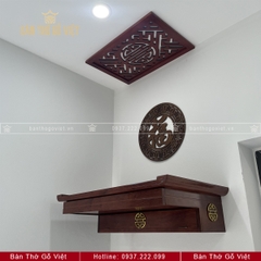 Bàn Thờ Treo Tường Gỗ Hương Tài Vượng GV-TR005