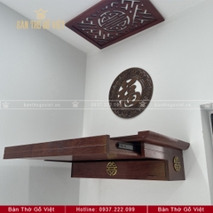 Bàn Thờ Treo Tường Gỗ Hương Tài Vượng GV-TR005