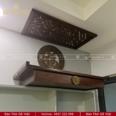 Bàn Thờ Treo Tường Gỗ Hương Cao Cấp GV-TR111