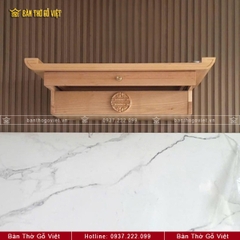 Bàn Thờ Treo Tường 89x48 Gỗ Sồi Đẹp GV-TR116