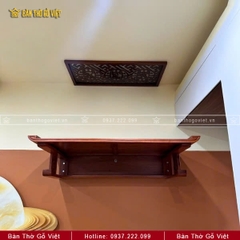 Bàn Thờ Treo Tường Gỗ Hương Chân Thọ Đẹp 89x48 GV-TR034