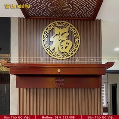 Bàn Thờ Treo Tường Gỗ Hương Phúc Tinh Cao Cấp GV-TR111