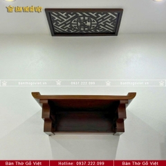 Bàn Thờ Treo Tường  Chân Thang Đẹp Màu Hạt Dẻ 61x41 GV-TR027