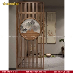 CNC Vách Ngăn Phòng Thờ Đơn Giản Hiện Đại  GV-VN011