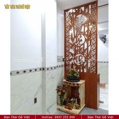 CNC Vách Ngăn Phòng Thờ Đơn GV-VN004