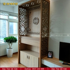 CNC Vách Ngăn Phòng Thờ Không Gian Hẹp GV-VN008