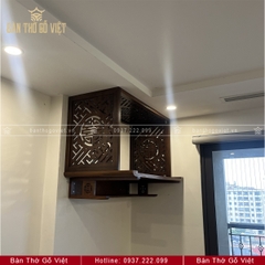 Bàn Thờ Treo Tường Chân Thọ Gỗ Cẩm GV-TR003