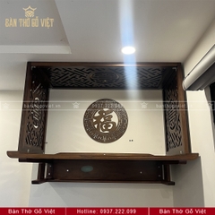 Bàn Thờ Treo Tường Chân Thọ Gỗ Cẩm GV-TR003