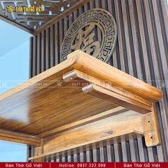 Bàn Thờ Treo Tường Chân Bắp Gỗ Cẩm Đẹp GV-TR017
