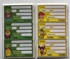 Compo 2 tập nhãn vở Campus zodilac