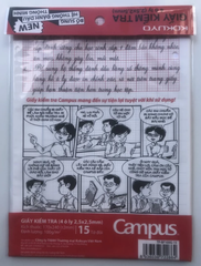 Giấy kiểm tra cấp 1 Campus - 15 tờ đôi