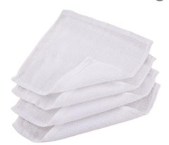Khăn trắng cotton kích thước 26×26, khăn lau đa năng