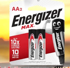Vỉ 2 viên pin AA 1.5V Energizer max E92