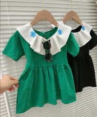 Váy cổ tiểu thư 2 màu HB