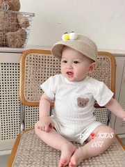 Bộ cộc túi gấu Chau kids 4 màu TỒN