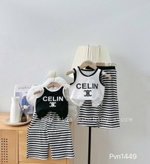 Bộ sọc ngang Celin 2 màu r7 TỒN