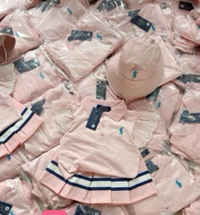Váy Polo hồng kèm mũ THY