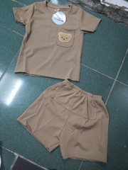 Bộ cộc túi gấu Chau kids 4 màu TỒN