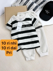 Ck sọc đen size nhí và đại kèm mũ Khánh Linh T2