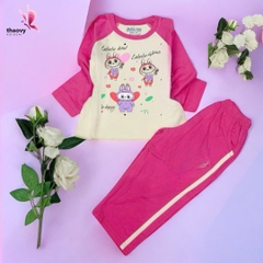 Bộ đồ ngủ pijama tay dài chất Satin mát lạnh đủ size Từ 10kg Đến 55kg - shopThaovy kids