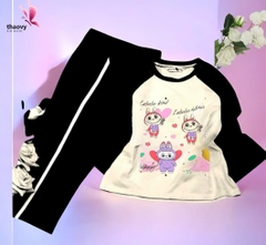 Bộ đồ ngủ pijama tay dài chất Satin mát lạnh đủ size Từ 10kg Đến 55kg - shopThaovy kids