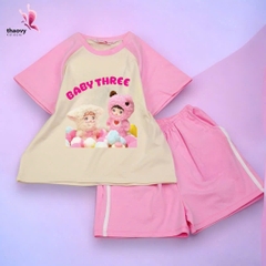 Bộ đồ ngủ pijama tay ngắnchất cotton mát lạnh đủ size Từ 10kg Đến 55kg - shopThaoanh kids