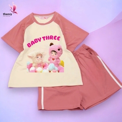 Bộ đồ ngủ pijama tay ngắnchất cotton mát lạnh đủ size Từ 10kg Đến 55kg - shopThaoanh kids