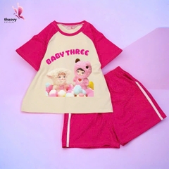 Bộ đồ ngủ pijama tay ngắnchất cotton mát lạnh đủ size Từ 10kg Đến 55kg - shopThaoanh kids