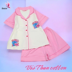 Bộ đồ ngủ pijama tay ngắnchất cotton mát lạnh đủ size Từ 10kg Đến 55kg - shopThaoanh kids
