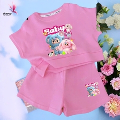Bộ đồ ngủ pijama tay ngắnchất cotton mát lạnh đủ size Từ 10kg Đến 55kg - shopThaoanh kids