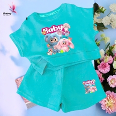 Bộ đồ ngủ pijama tay ngắnchất cotton mát lạnh đủ size Từ 10kg Đến 55kg - shopThaoanh kids