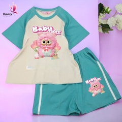 Bộ đồ ngủ pijama tay ngắn - chất cotton mát lạnh đủ size Từ 10kg Đến 55kg - shopThaoanh kids
