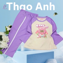 Bộ đồ ngủ pijama tay dài chất cotton mát lạnh đủ size Từ 10kg Đến 55kg - shopThaoanh kids