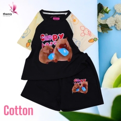 Bộ đồ ngủ pijama tay ngắnchất cotton mát lạnh đủ size Từ 10kg Đến 55kg - shopThaoanh kids