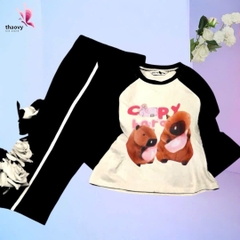 Bộ đồ ngủ pijama tay dài chất cotton mát lạnh đủ size Từ 10kg Đến 55kg - shopThaoanh kids