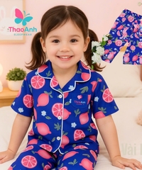 Pijama bé gái mặc nhà siêu thoáng mát | Đồ Bộ Trẻ Dễ Thương