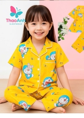 Pijama bé gái mặc nhà siêu thoáng mát | Đồ Bộ Trẻ Dễ Thương