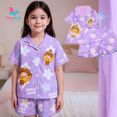 Đồ ngủ bận nhà cho bé gái - Chất vải LATIN cao cấp, mềm mịn, ĐỦ SIZE
