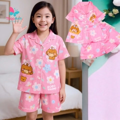Đồ ngủ bận nhà cho bé gái - Chất vải LATIN cao cấp, mềm mịn, ĐỦ SIZE