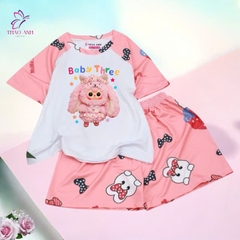 Bộ đồ ngủ pijama tay ngắnchất thunmát lạnh đủ size Từ 10kg Đến 55kg - shopThaoanh kids