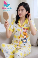 Đồ ngủ mặc nhà cho người lớn - Chất vải LATIN cao cấp, mát mẻ - ĐỦ size