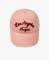 Mũ MLB Jeans Chữ Thêu - Hồng