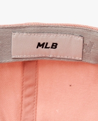 Mũ MLB Jeans Chữ Thêu - Hồng