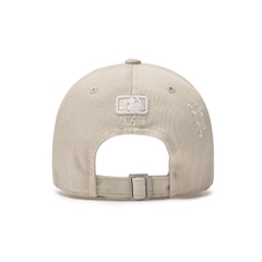 Mũ MLB Jeans Logo Thêu - Trắng