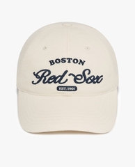 Mũ MLB Chữ Thêu - Trắng