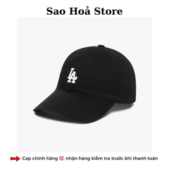 Mũ MLB Logo Nhỏ - Đen LA