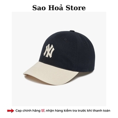 Mũ MLB 2 Màu - Đen Trắng