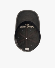 Mũ MLB Jeans Chữ Thêu - Xám