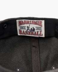 Mũ MLB Jeans Chữ Thêu - Xám