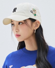 Mũ MLB Gấu - Trắng